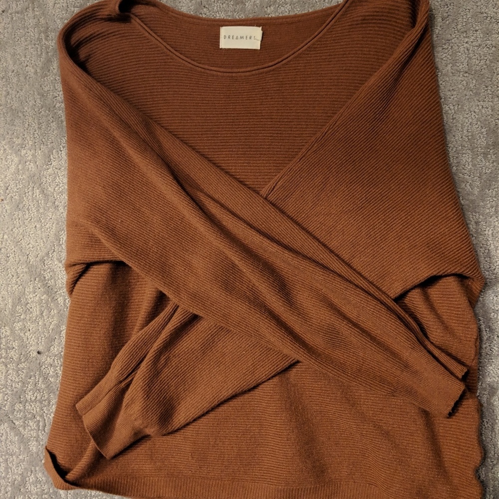 Soft pink/rust sweater - S/M